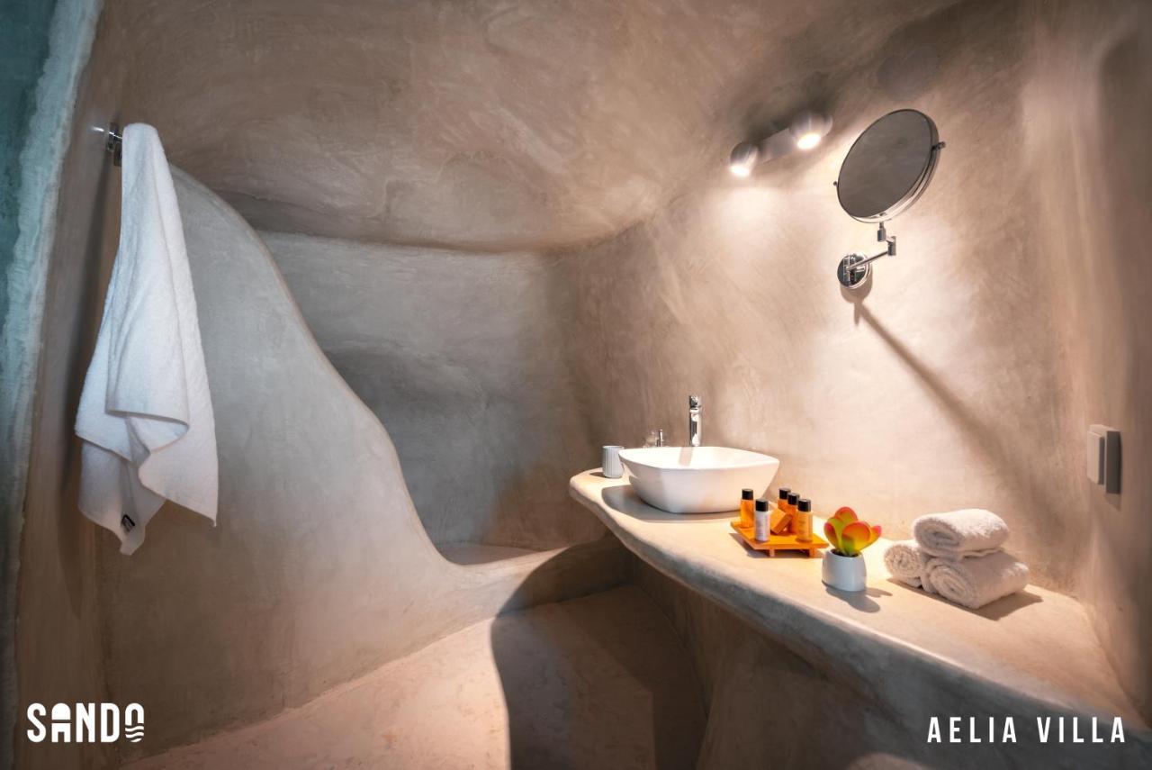 Sando Traditional Cave With Jacuzzi And Sea View Villa Vourvoúlos
